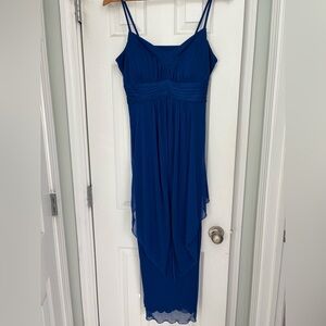 Enfocus Studio Royal Blue Asymmetrical Dress